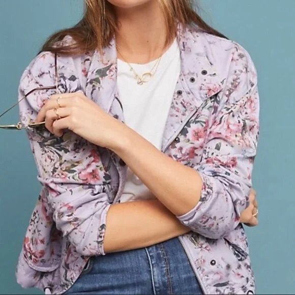 Marrakech Darcy Tencel Lilac Camo Jacket - Picture 2 of 5